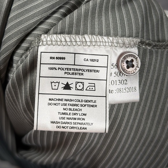 NC State Wolfpack Polo Shirt Mens XL Black Gray Duffy Stretch Golf Football Wolf - Picture 5 of 11